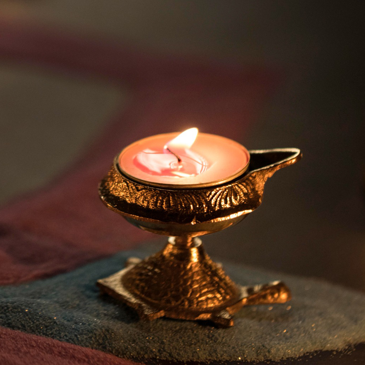 OM SHRI OM Cotton Wicks Box Diwali Puja Round Diya Batti for Pooja Oil Lamps