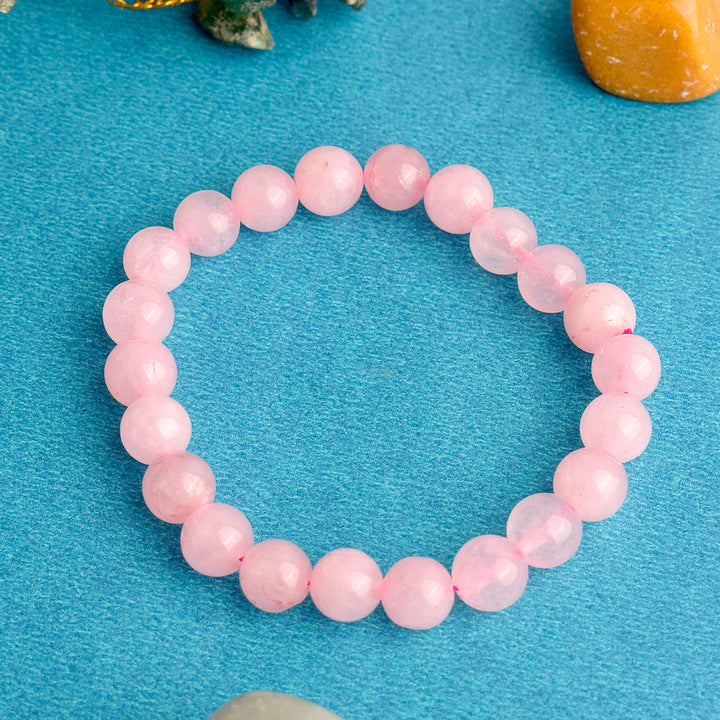 Natural Rose Quartz Bracelet Crystal Bracelet Jewelry Handmade Stones Pink  Wholesale Healing Energy Gift Lucky Jewelry - AliExpress