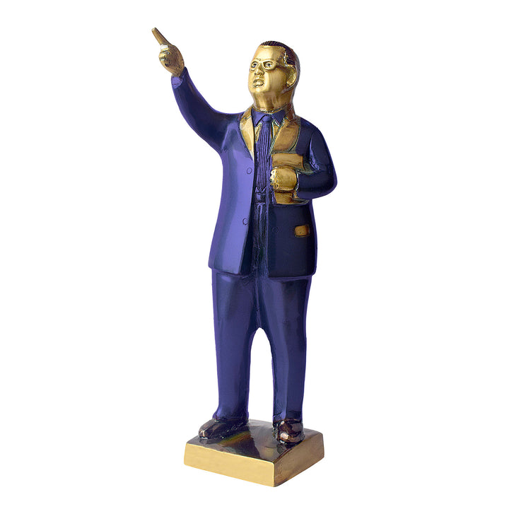  Dr. Bheem Rao Ambedkar with this 11.8-inch majestic idol, expertly crafted to honor his dedication to equality and social justice. Standing tall with pride, this idol captures Dr. Ambedkar’s unwavering commitment to uplifting the marginalized and promoting a just society. 