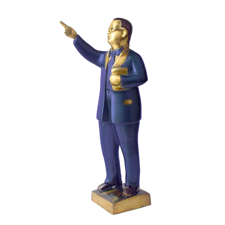  Dr. Bheem Rao Ambedkar with this 11.8-inch majestic idol, expertly crafted to honor his dedication to equality and social justice. Standing tall with pride, this idol captures Dr. Ambedkar’s unwavering commitment to uplifting the marginalized and promoting a just society. 