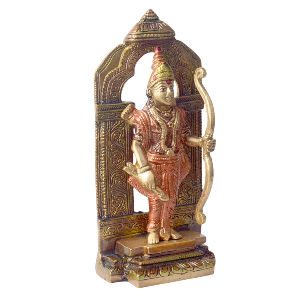 The 8.7 Inch Elegant Antique Brass Ram with Bow Statue is a beautifully crafted piece that exudes strength, power, and grace. The statue features a detailed ram, poised with a bow, symbolizing courage, protection, and determination. Made from high-quality antique brass, it boasts an intricate design that brings out the elegance and majesty of the ram in a timeless style.