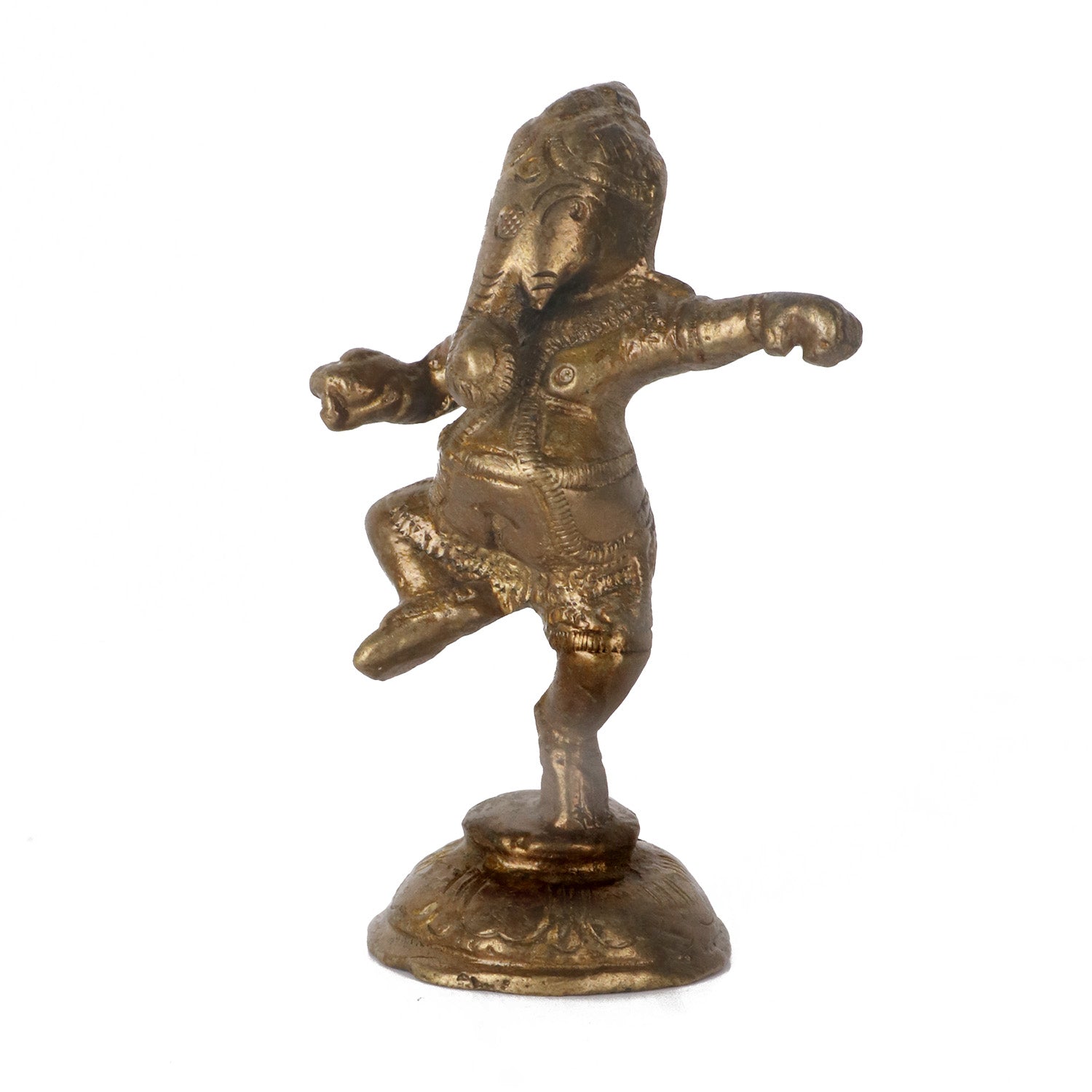 Designer Handmade Brass Dancing Ganesh Idol Online in India
