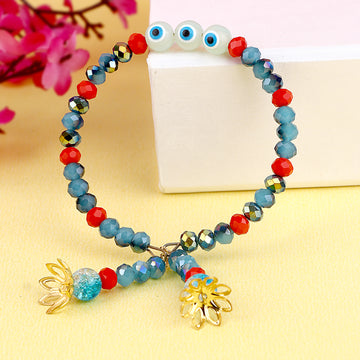 Beautiful bracelet design for girls with latkan  Bead jewellery, Beaded  jewelry, Bracelet designs
