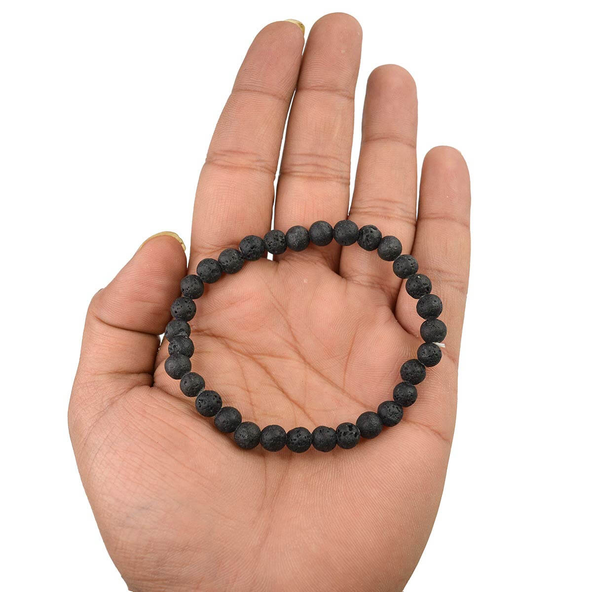 Lava Rock Natural Stone Beads Bracelet – dmgald